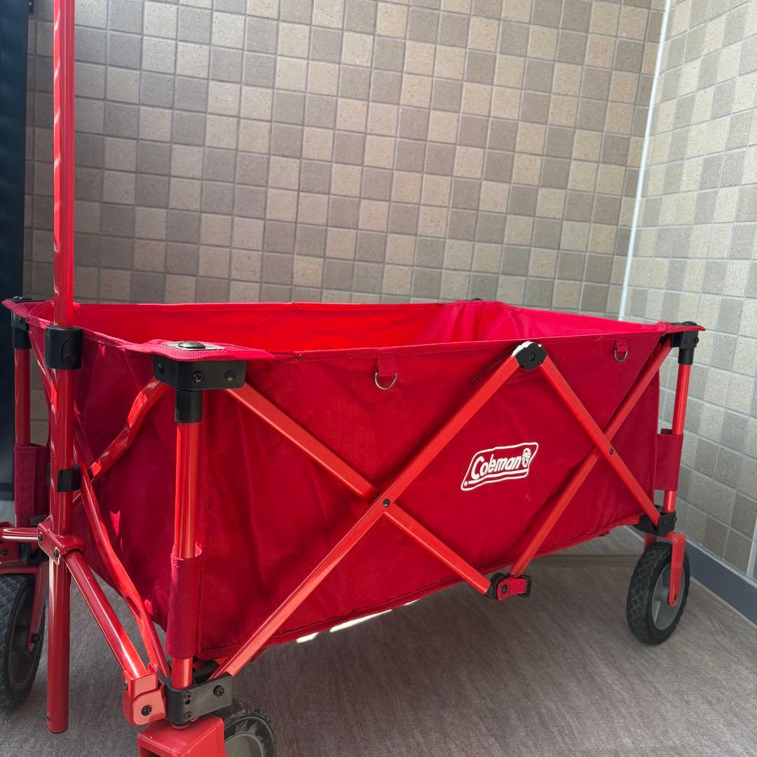 Coleman コールマン キャリーカート アウトドアワゴン　レッド　赤色