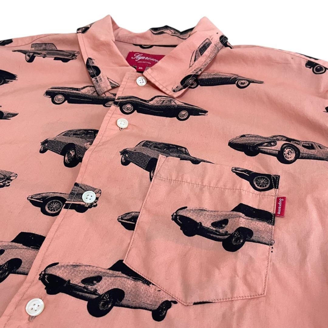 新品 Supreme Cars Shirt XL コーラル シュプリーム シャツ