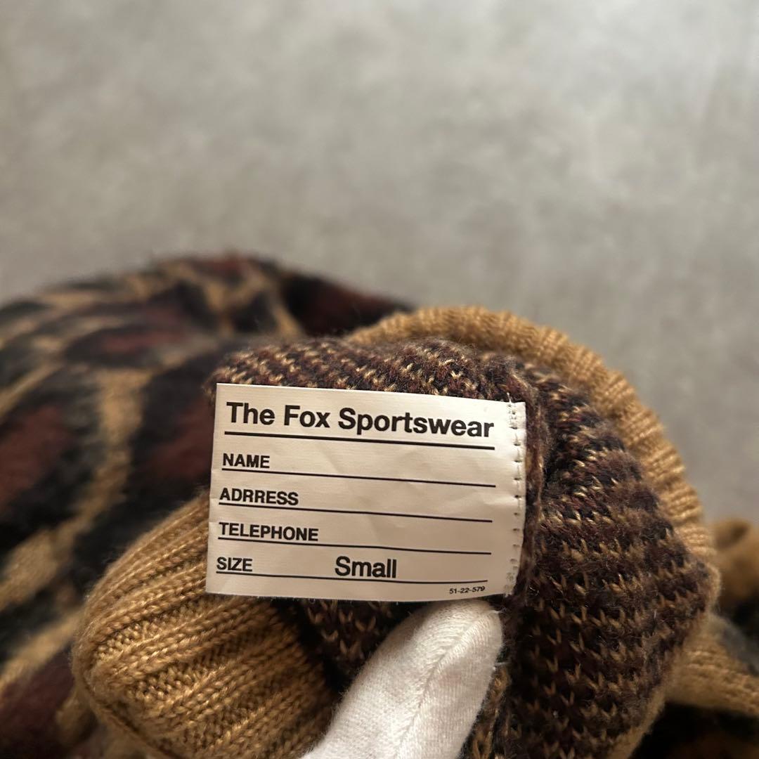 トップス archive grunge leopard knit y2k