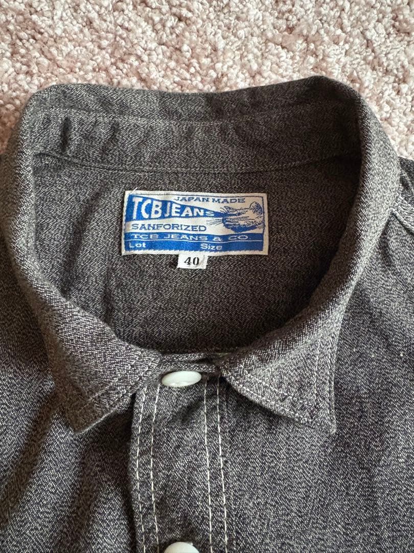 TCB jeans キャットライトシャツ 40