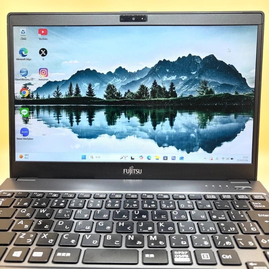 美品！ 超軽量⭐富士通 ノートPC i5 超高速SSD128　Windows11