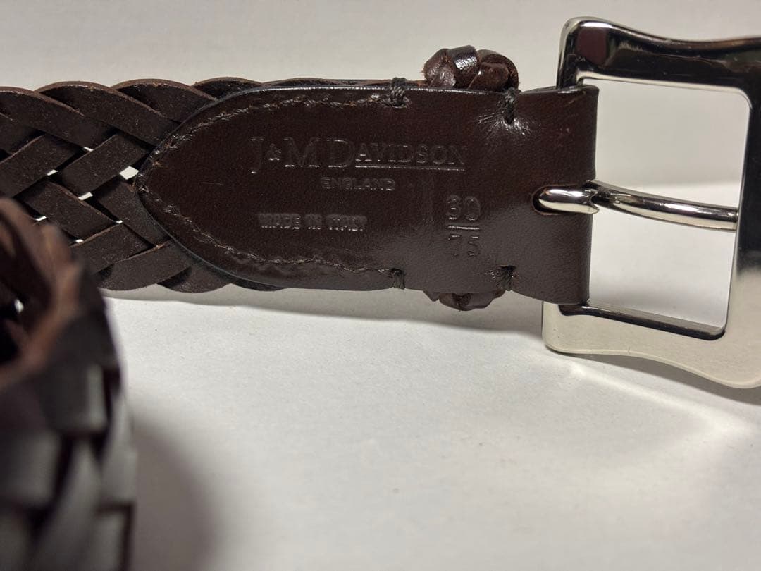 J&M Davidson／メッシュベルト／ブラウン／30/75