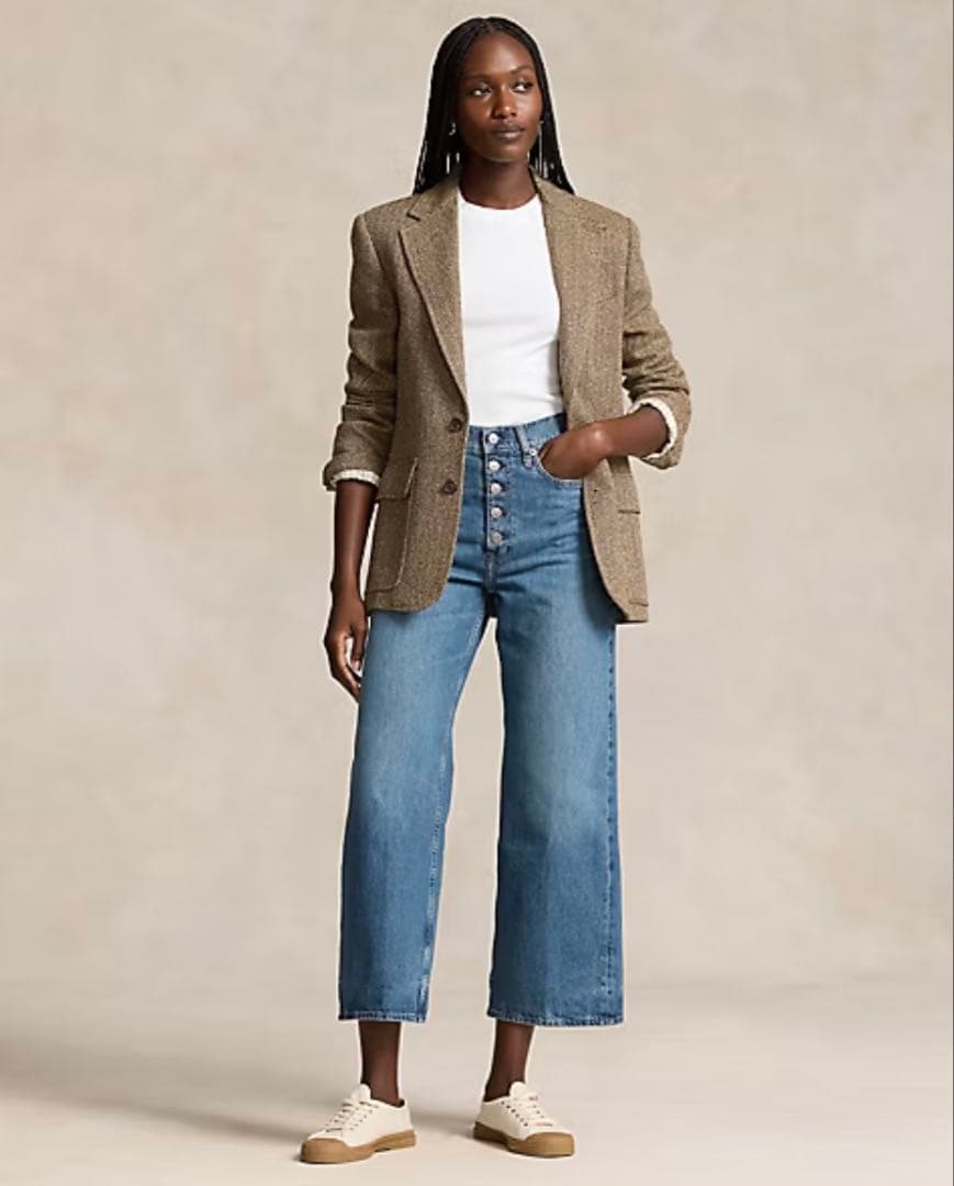 Polo Ralph Lauren ワイドレッグクロップドジーンズ