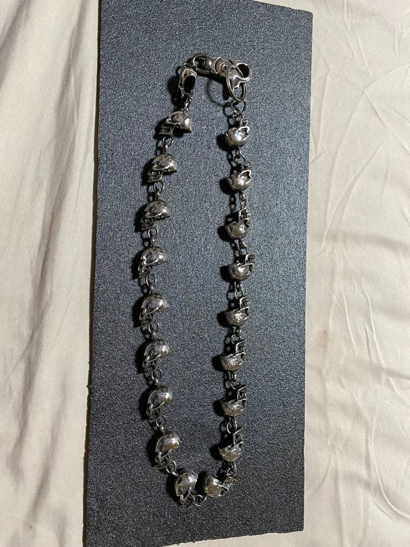 シルバー925 スカル　ウォレットチェーン