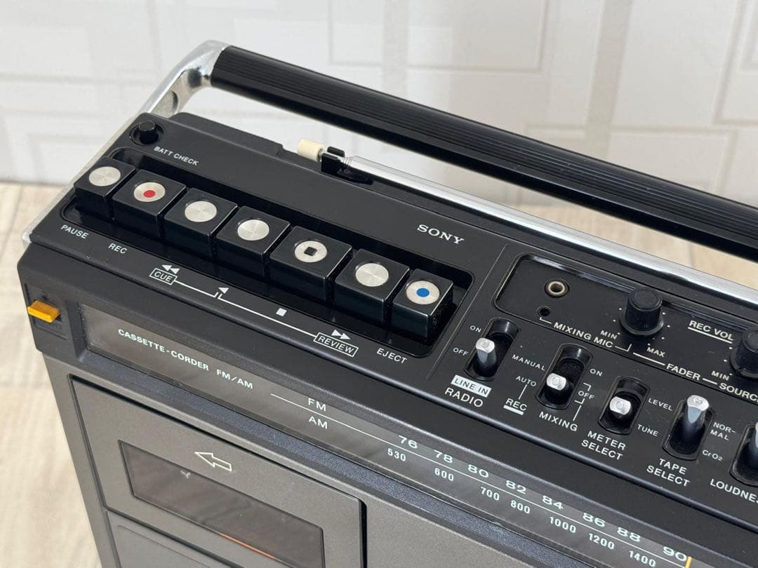 [動作品]SONY ラジカセCF-1980 ラジオ　レトロ　昭和名機