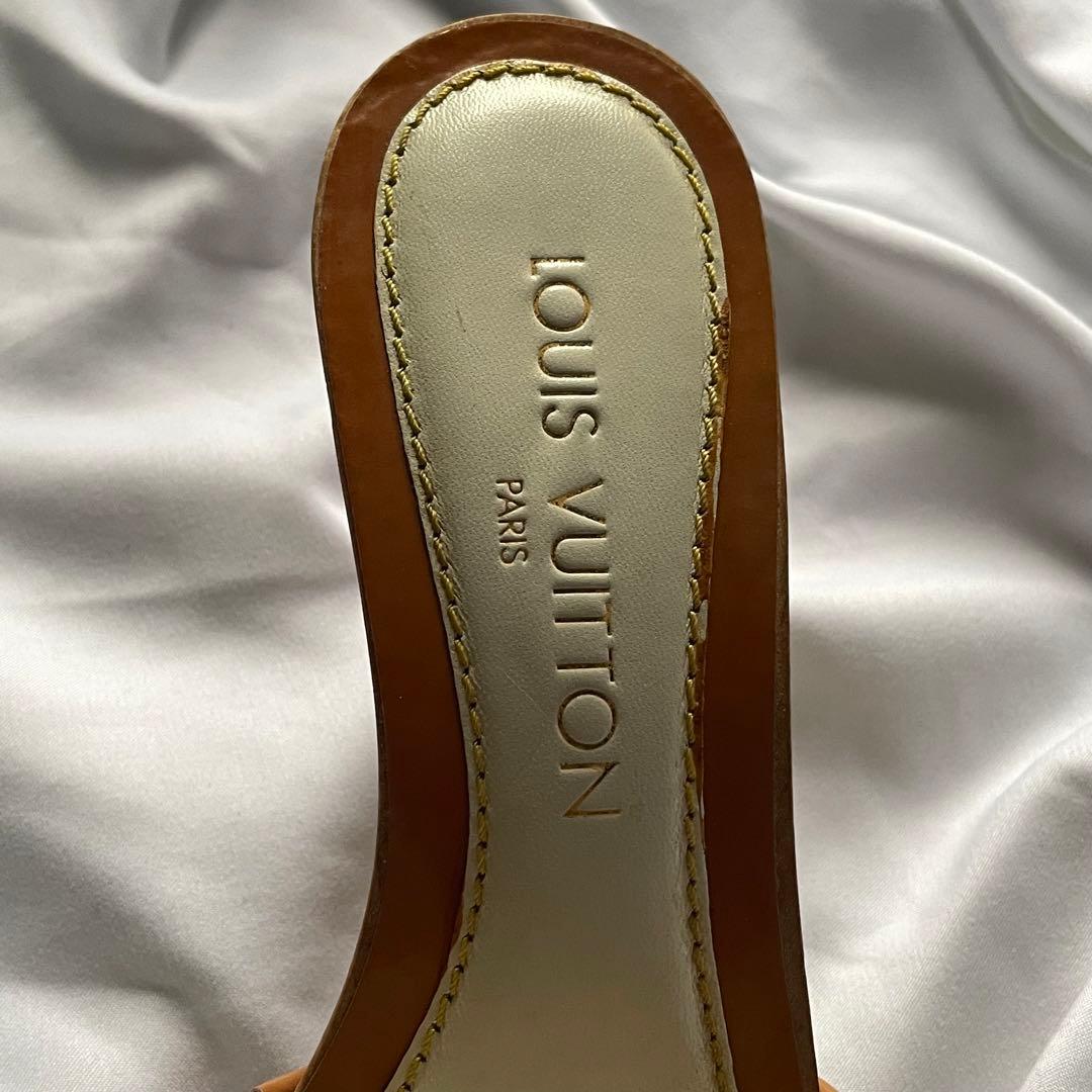 Louis Vuitton マルチカラー リボン ウッド ミュール モノグラム