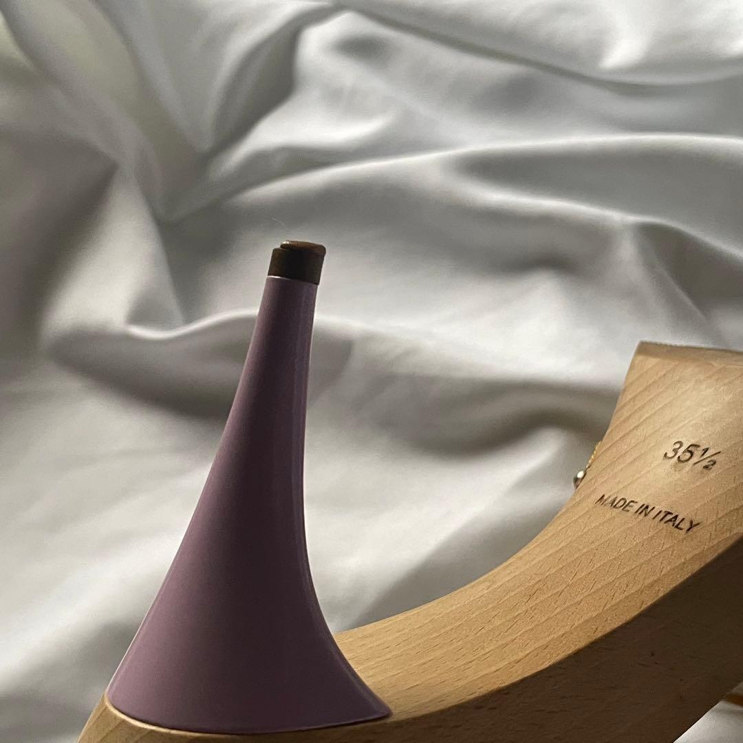 Louis Vuitton マルチカラー リボン ウッド ミュール モノグラム