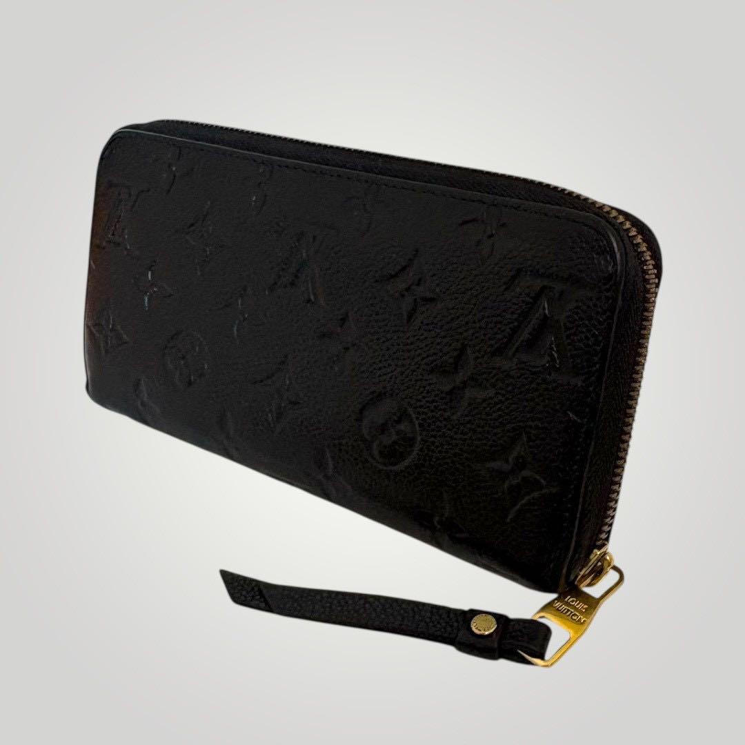 極美品✨ ルイヴィトン アンプラント モノグラム ジッピーウォレット 長財布 黒