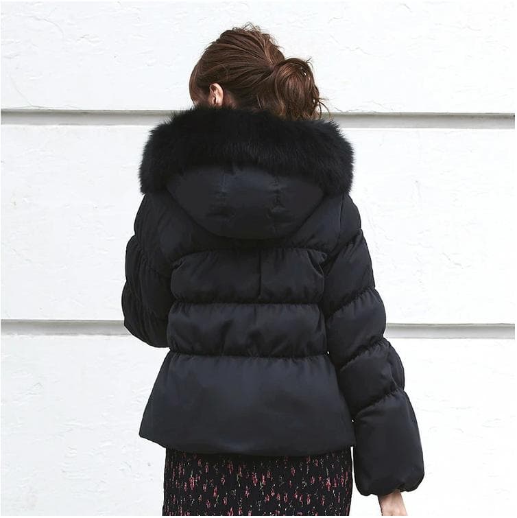 ルイルエブティック フォックスファーシャーリングダウンジャケット ショート