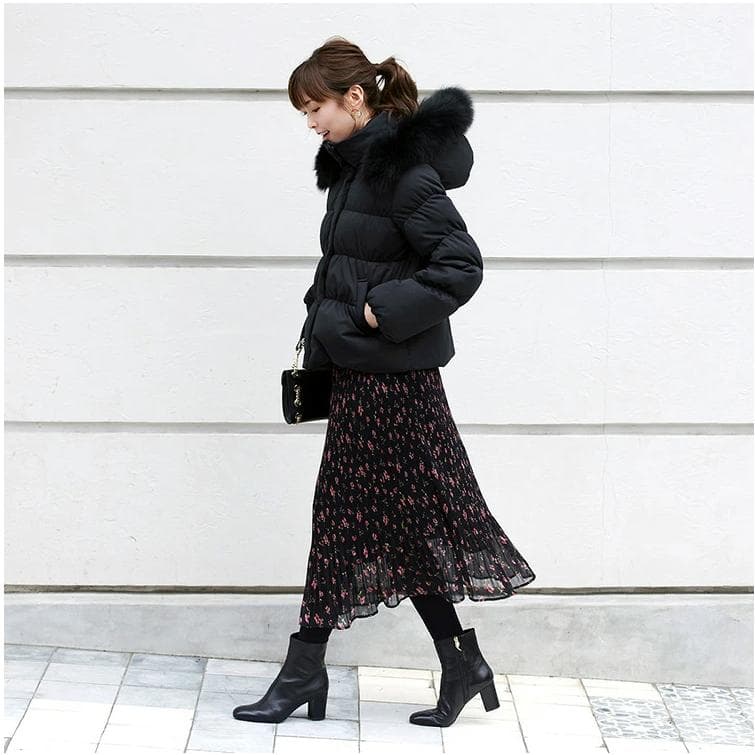 ルイルエブティック フォックスファーシャーリングダウンジャケット ショート