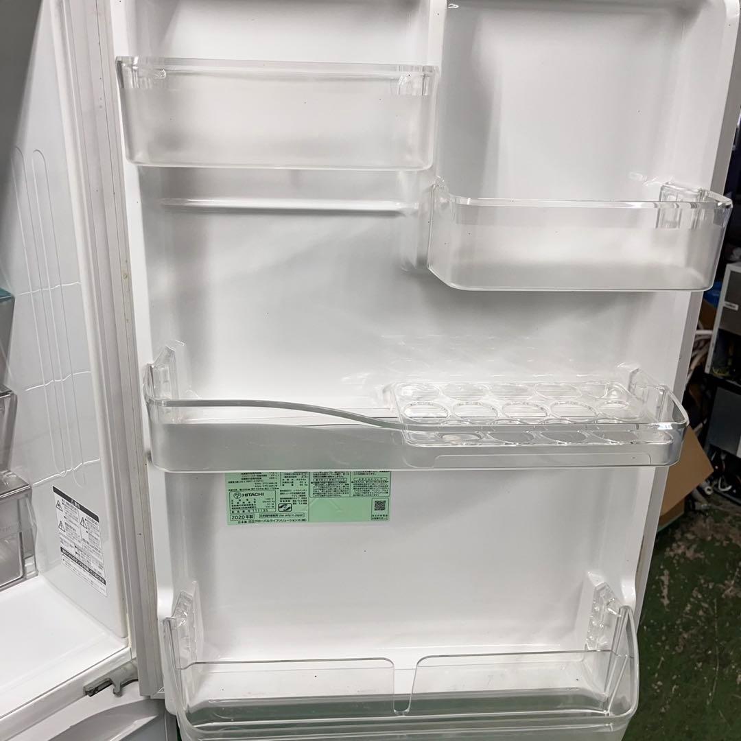 663 日立大型冷蔵庫　大容量401L 小型　家庭用　400L強　自動製氷