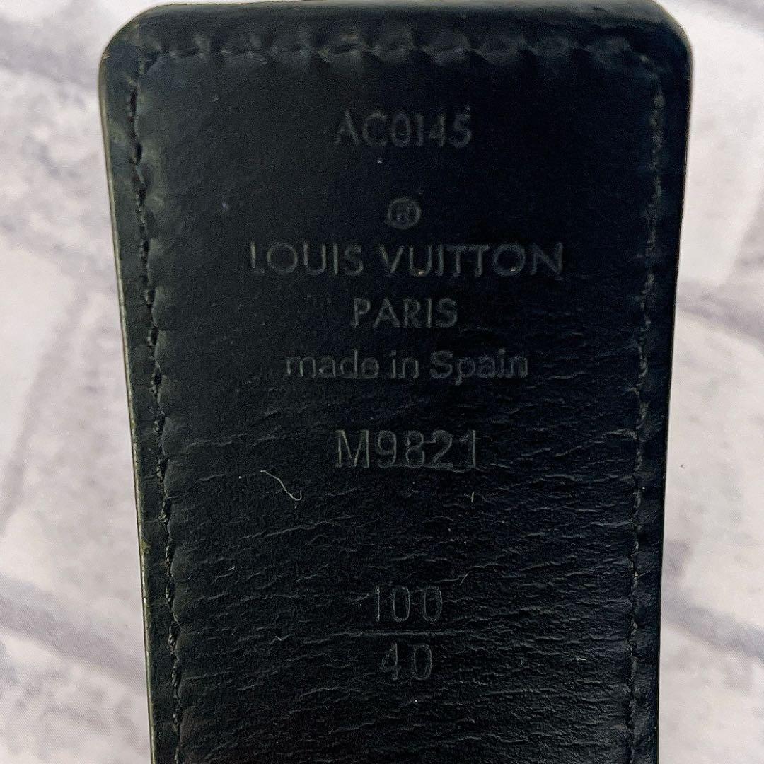 美品✨ルイヴィトン ベルト モノグラム　イニシャル サンチュール シルバー金具