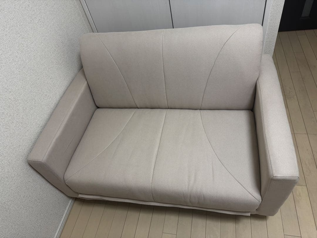 2人掛けソファベッド　オートミール