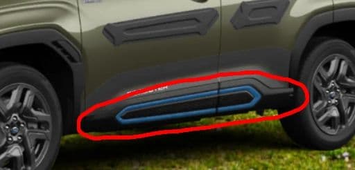 新型フォレスターの純正パーツ