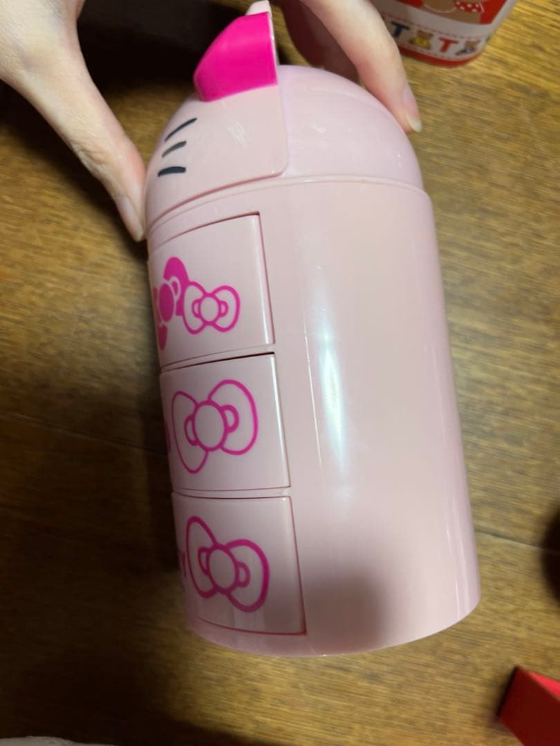 キティ　レトロ　小物入れ　マスキング　ゴミ箱　ミトン　ポンプボトル　収納