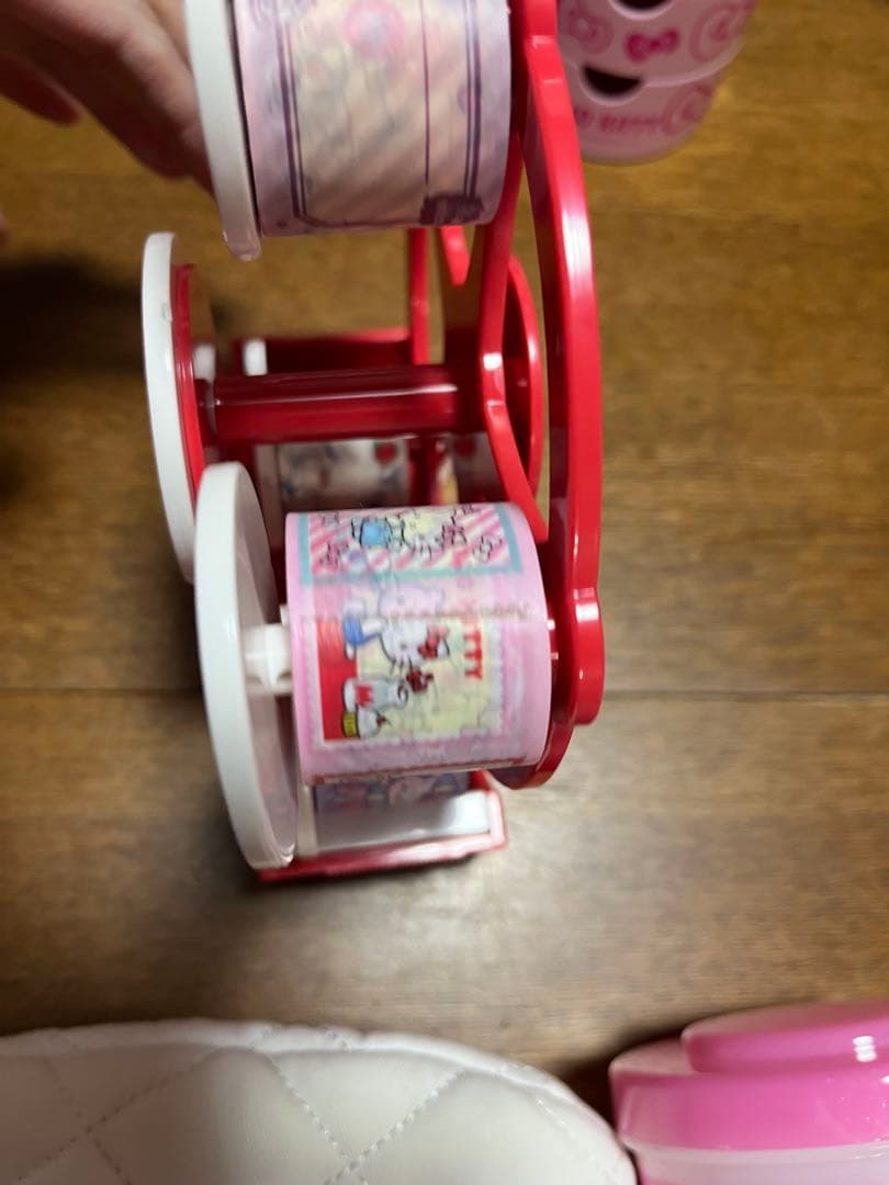 キティ　レトロ　小物入れ　マスキング　ゴミ箱　ミトン　ポンプボトル　収納