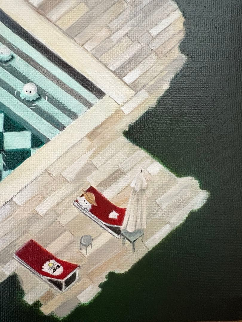 holiday アクリル画　F3