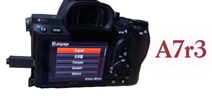 その他 Add languages Sony camera