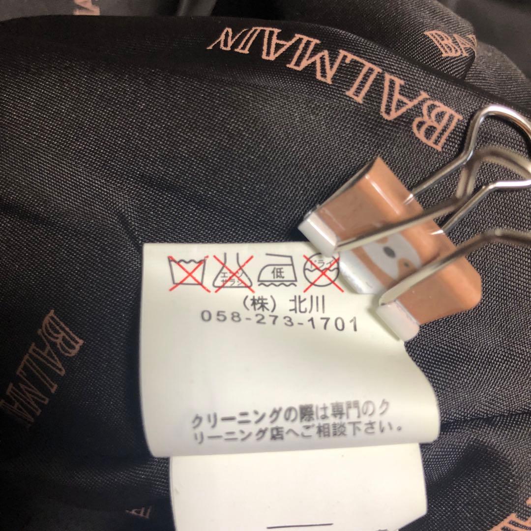 BALMAIN レザーシングルライダースジャケット ラム 羊 黒 ベージュ 13