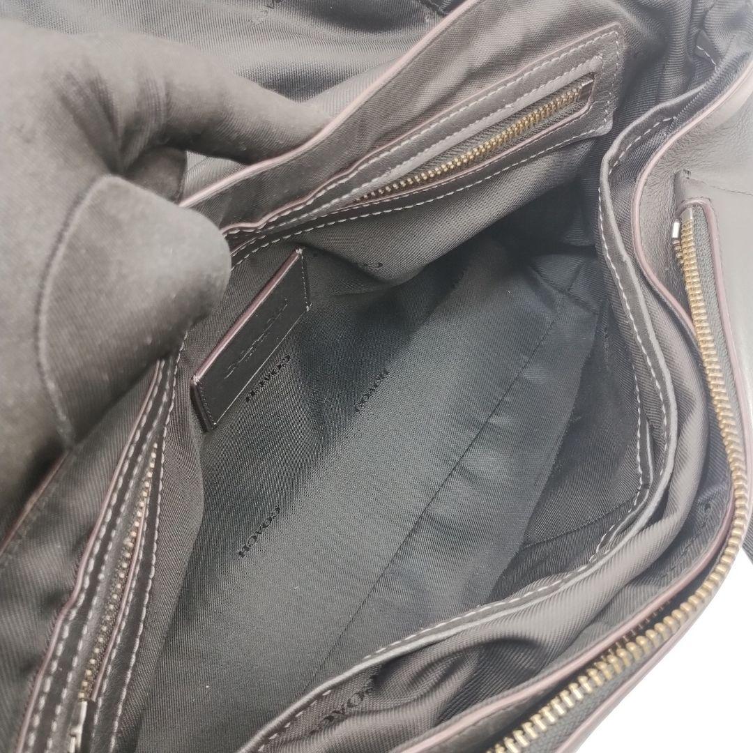 【美品】コーチ　リビングトン　バイク　バッグ　ショルダーバッグ　黒