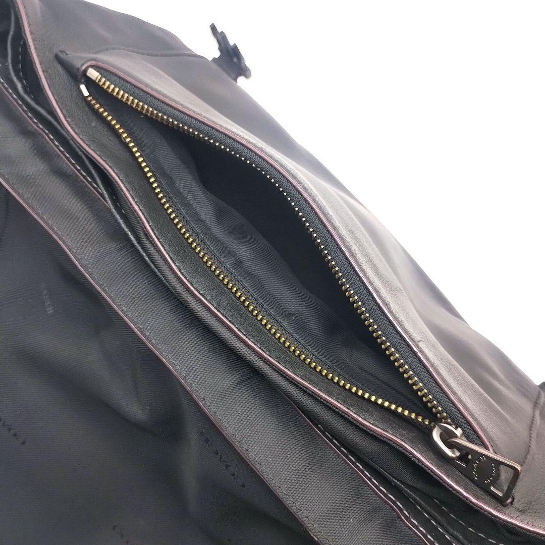 【美品】コーチ　リビングトン　バイク　バッグ　ショルダーバッグ　黒