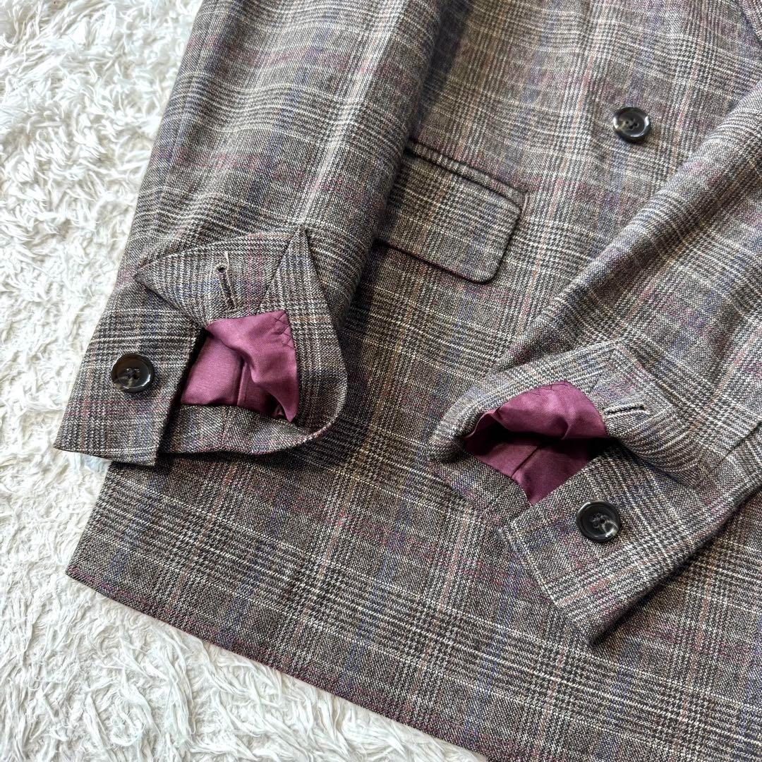スピックアンドスパン　グレンチェック　スーツ　セットアップ　テーラードジャケット