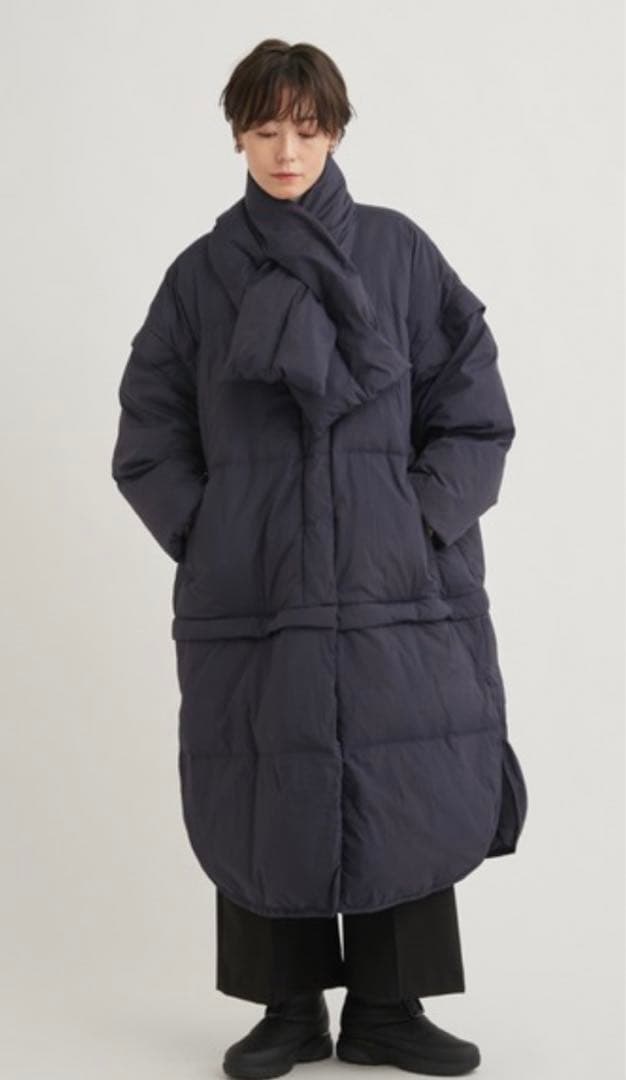 emmi atelier × 金子綾 マルチウェイロングダウン　ブラックサイズ0