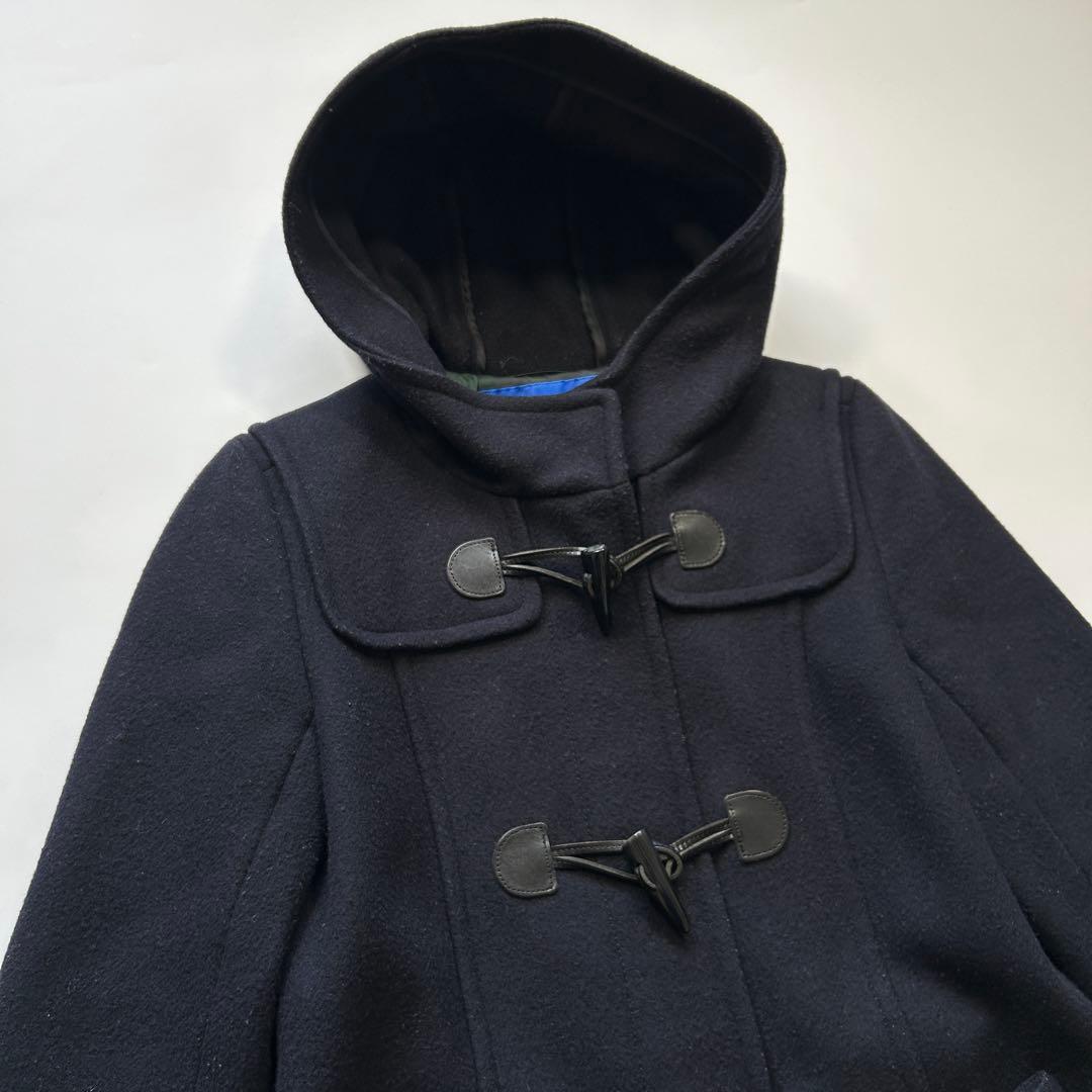 ブルーレーベルクレストブリッジ ダッフルコート チェック ロング 大人 モード