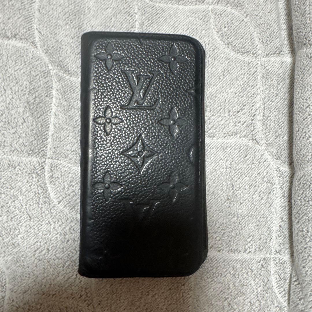 Louis Vuitton iPhone用手帳型ケース ブラック