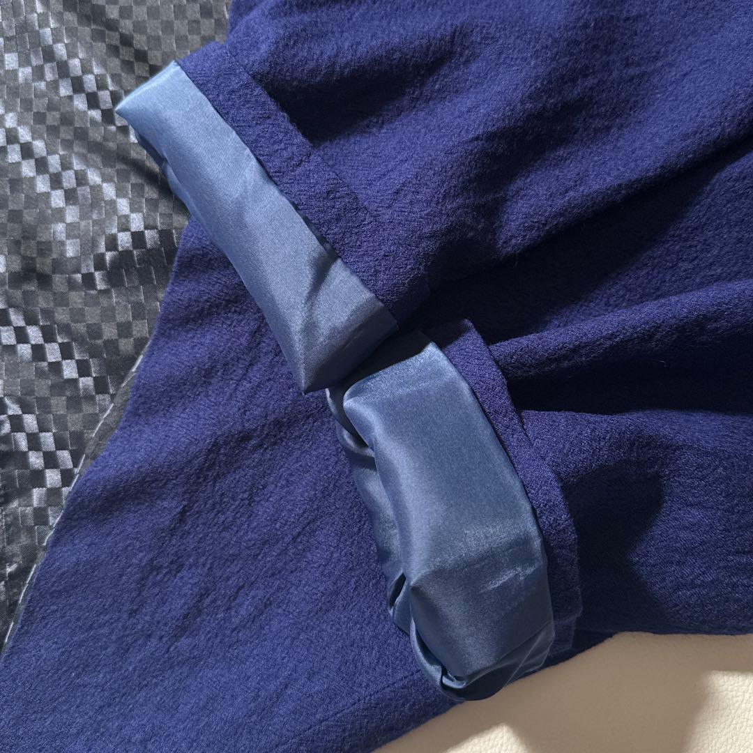 近年 センソユニコ　i+mu ウール 変形 ジャケット コート 羽織り ブルー