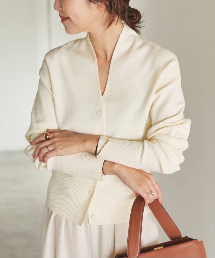 【美品】LE PETIT PULLE 別注TULIP COLLAR カーディガン