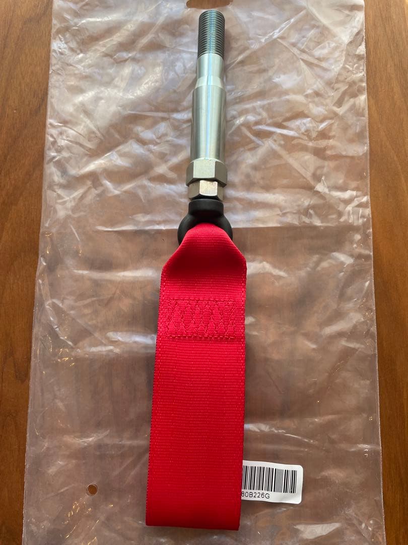 【美品】シムスレーシング・レーシング トーイングストラップ 赤（スバル車用）