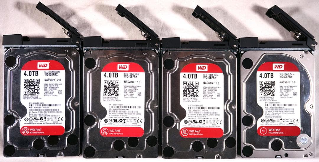 QNAP TS-469U-RP ラックマウント型NAS 4TBx4 WD RED
