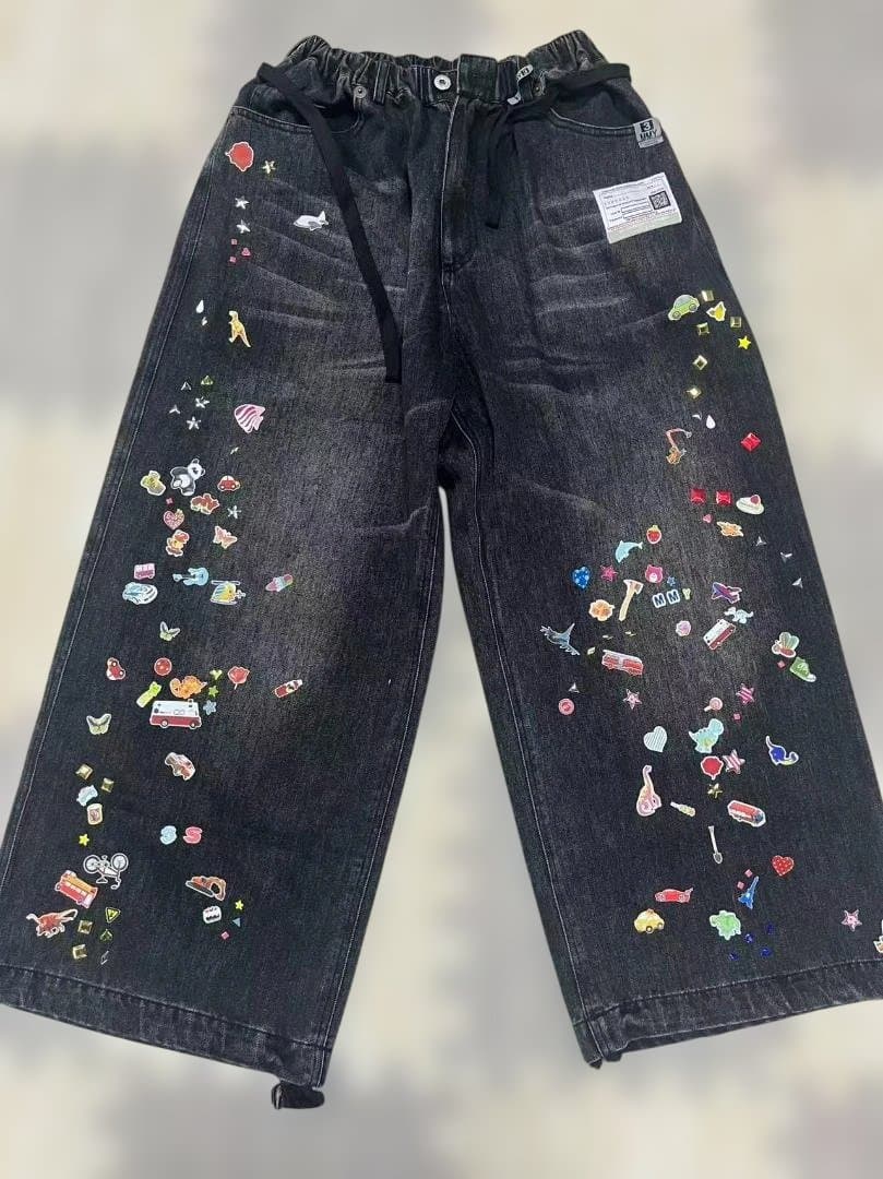 パンツ MaisonMIHARAYASUHIRO Sticker PrintsDenim