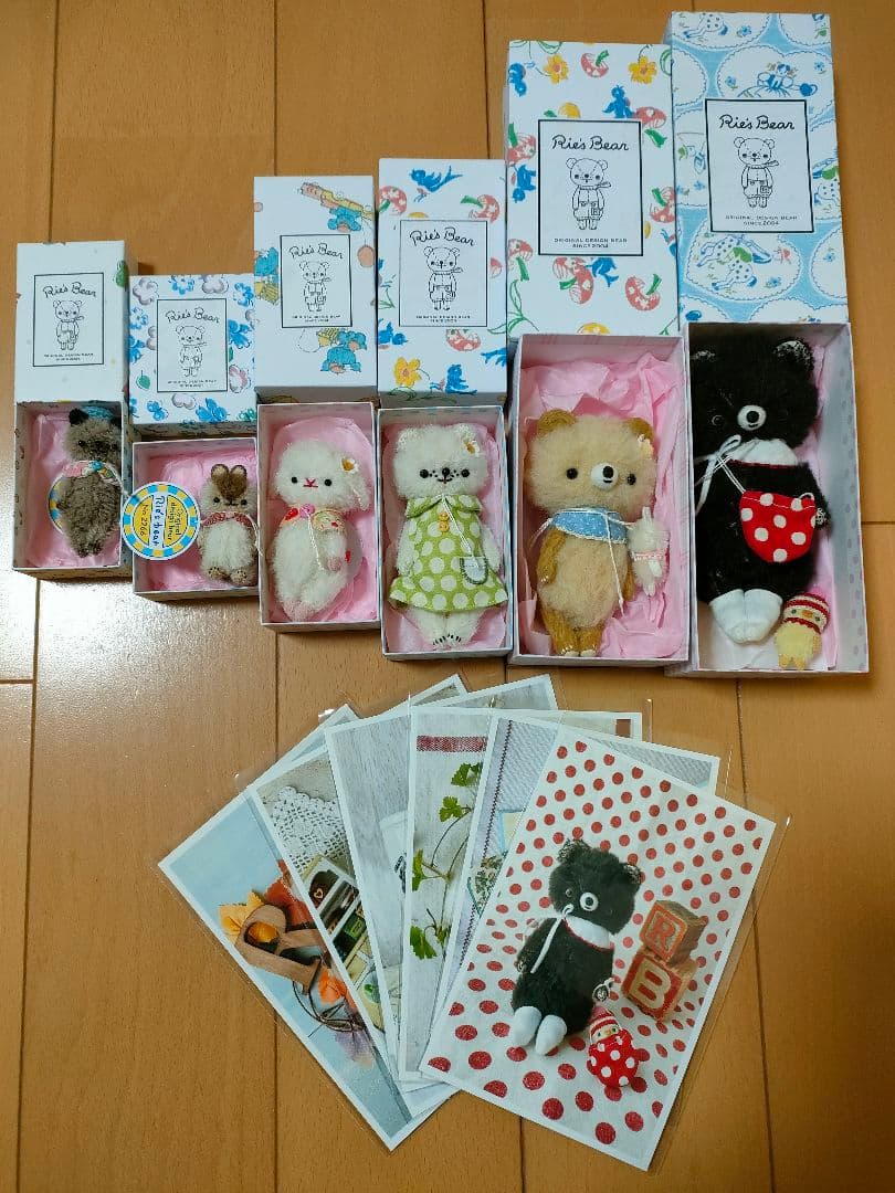 Rie's bear様 ぬいぐるみセット 6体　テディベア　作家様作品
