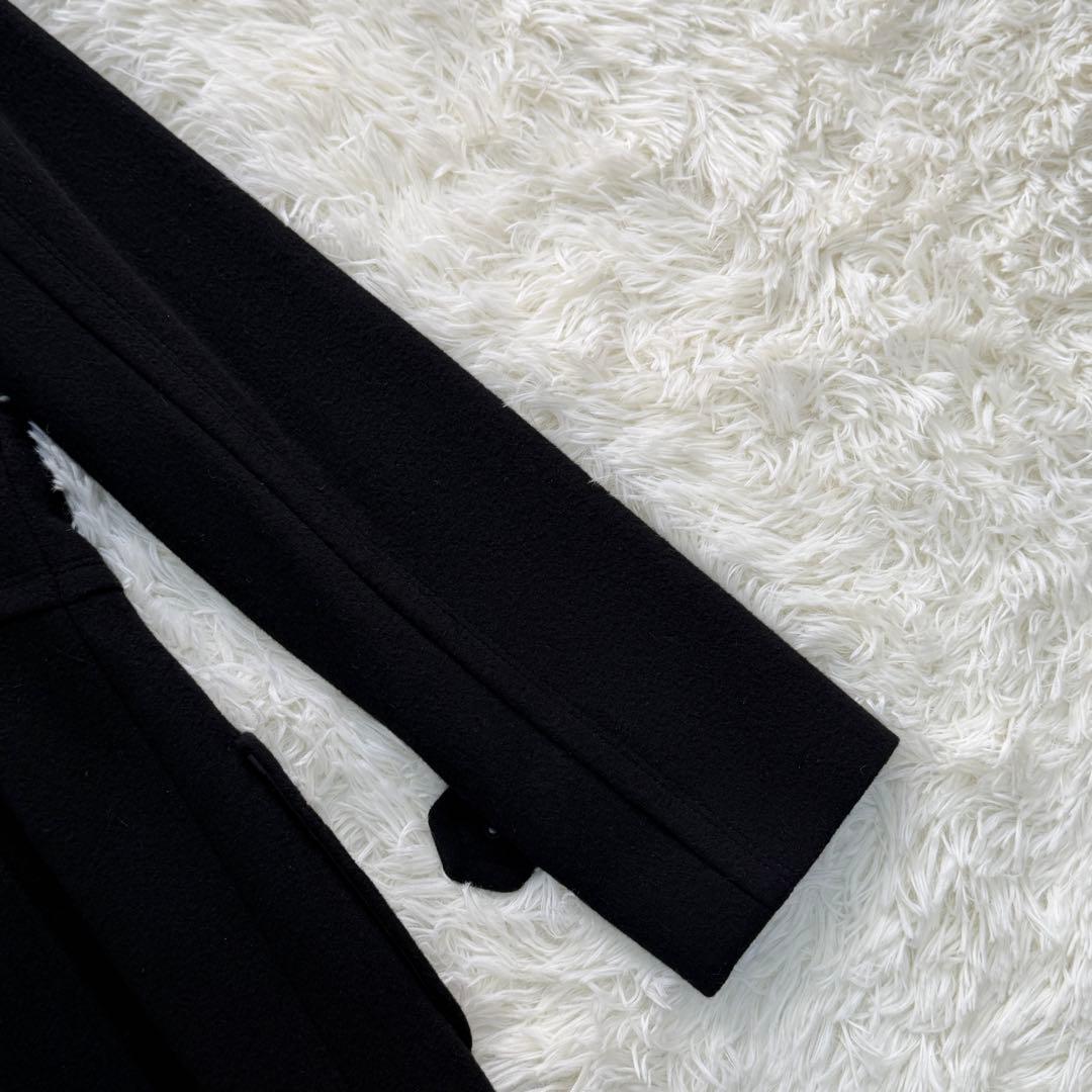 バーバリーブルーレーベル コート ファー ピーコート ノバチェック 2way