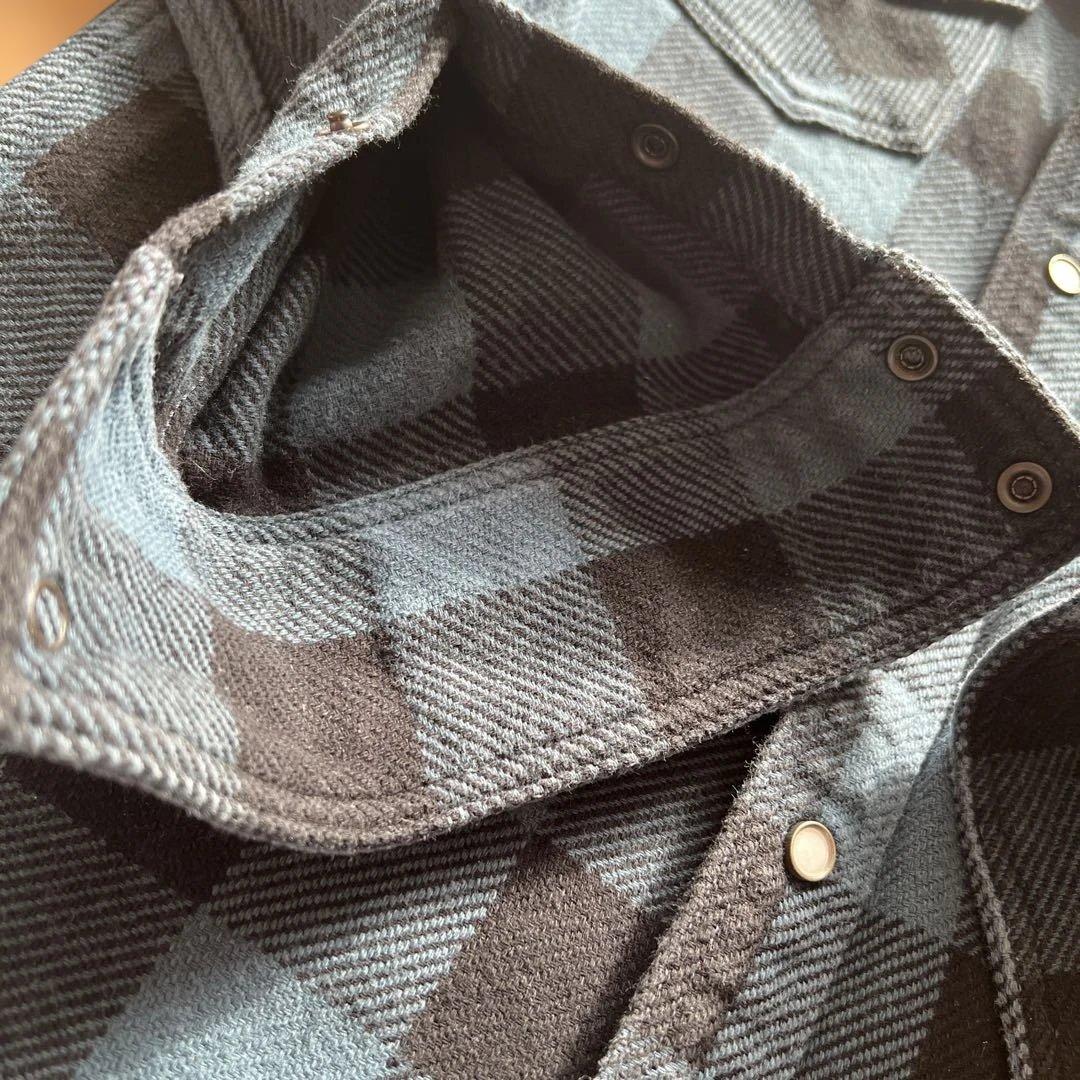 デラックスウエア HV-00WS ウエスタンシャツ M 日本製 ネイビー