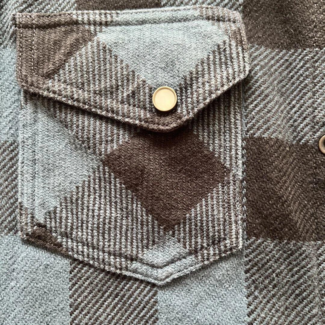 デラックスウエア HV-00WS ウエスタンシャツ M 日本製 ネイビー