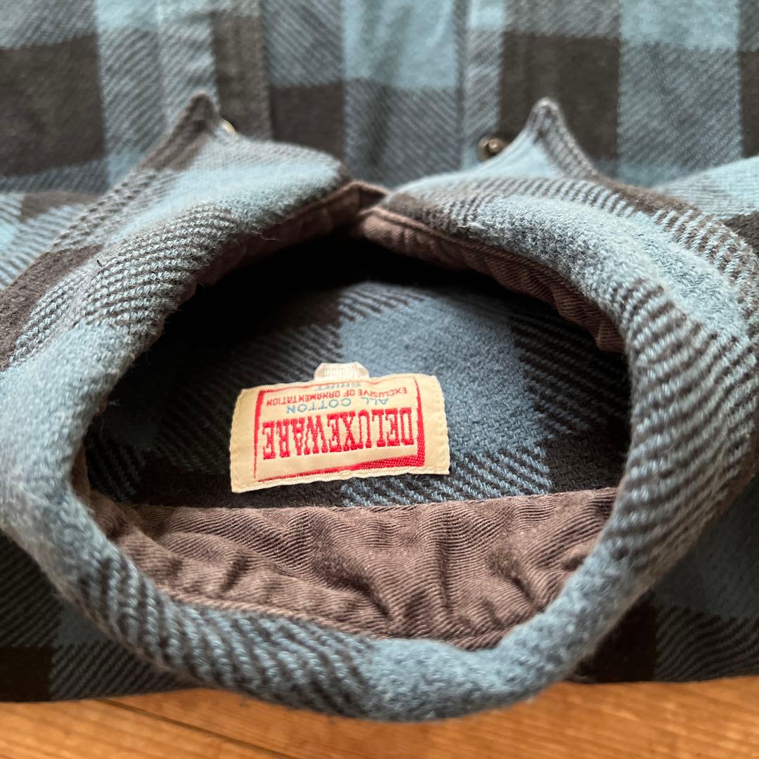 デラックスウエア HV-00WS ウエスタンシャツ M 日本製 ネイビー