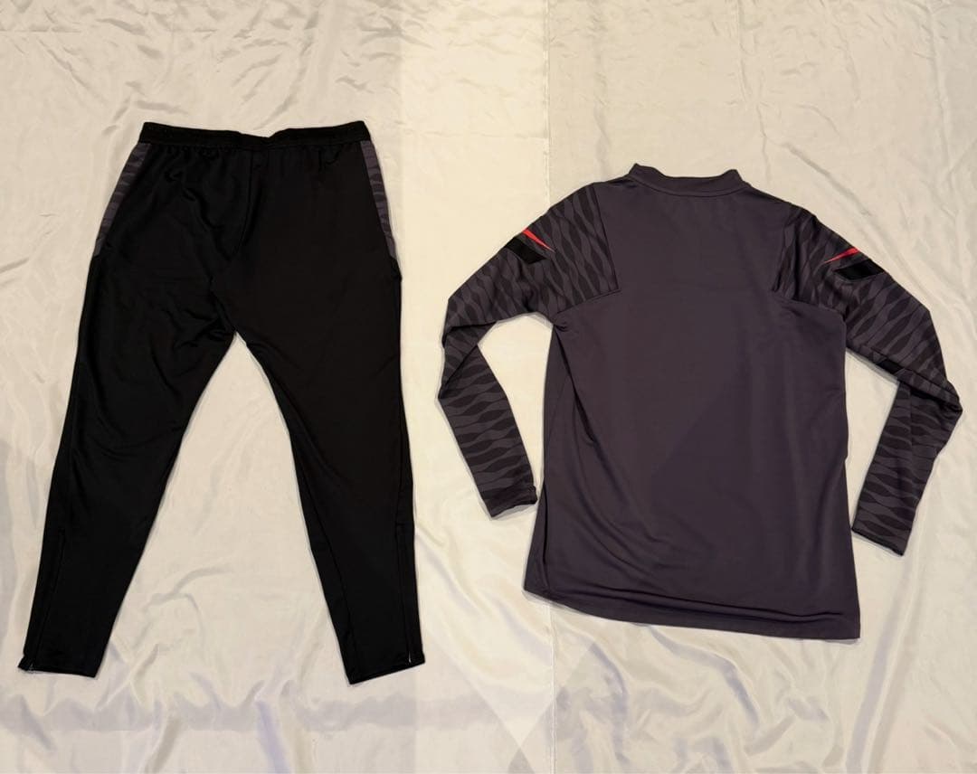 nike ジャージ セットアップ 新品未使用 XL 紫 黒 ハーフジップ ナイキ