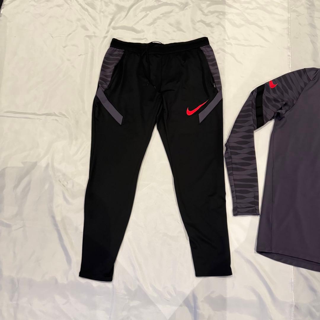 nike ジャージ セットアップ 新品未使用 XL 紫 黒 ハーフジップ ナイキ