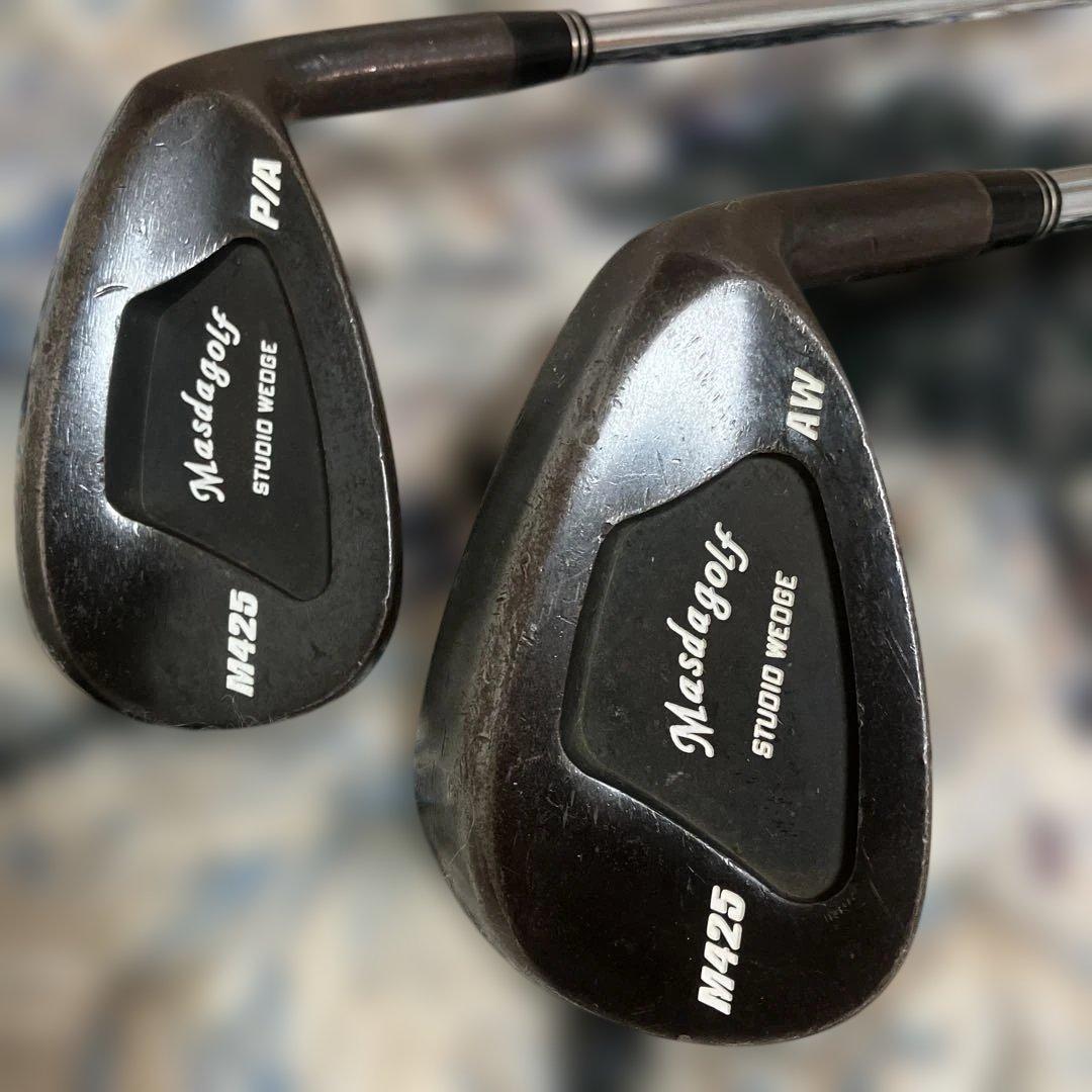 マスダゴルフ　STUDIO WEDGE M425 ブラックオキサイド　AW PW