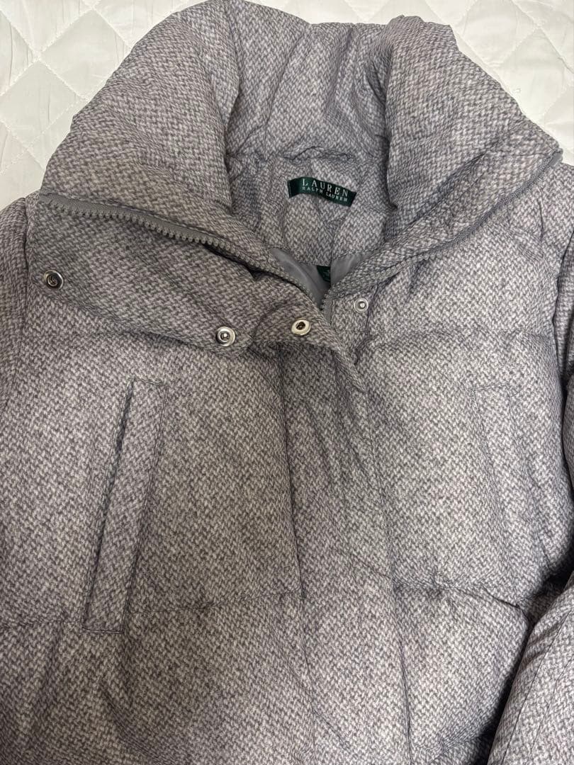 LAUREN RALPH LAUREN グレー ダウンコート ダウンジャケット