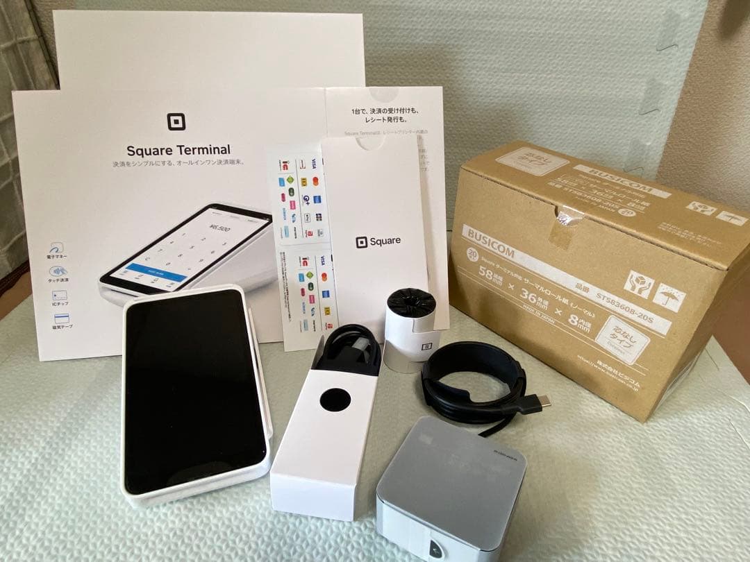新品 未使用Square ターミナル 決済端末 + レシートロール20巻セット