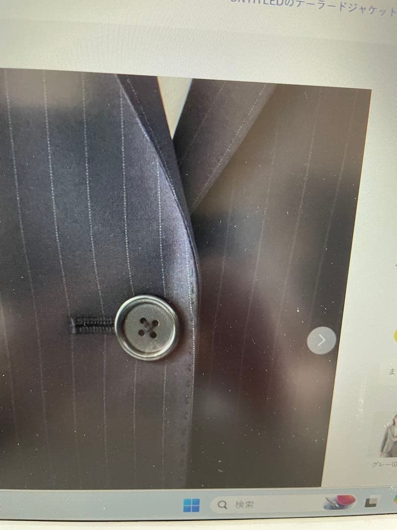 O*O様 今期タグ付新品　アンタイトル　ウーステッドパンツスーツです