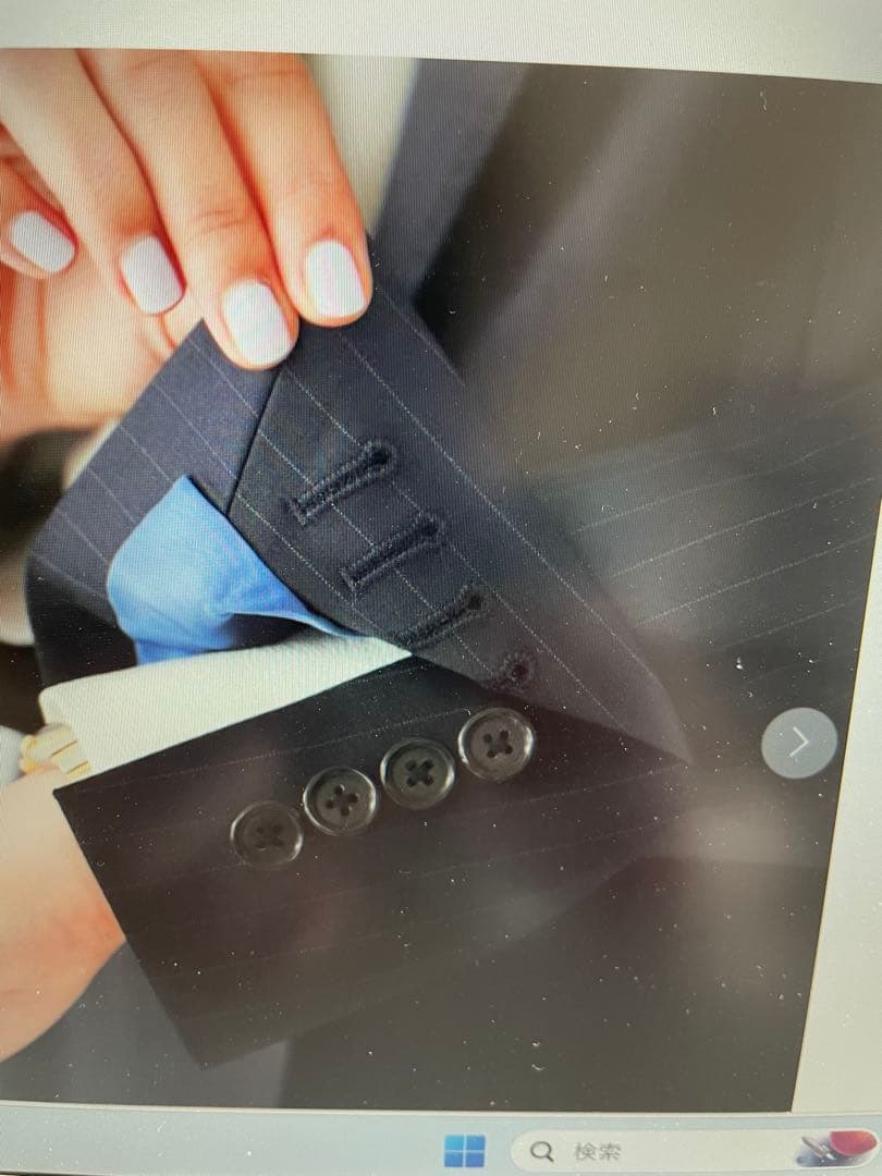 O*O様 今期タグ付新品　アンタイトル　ウーステッドパンツスーツです