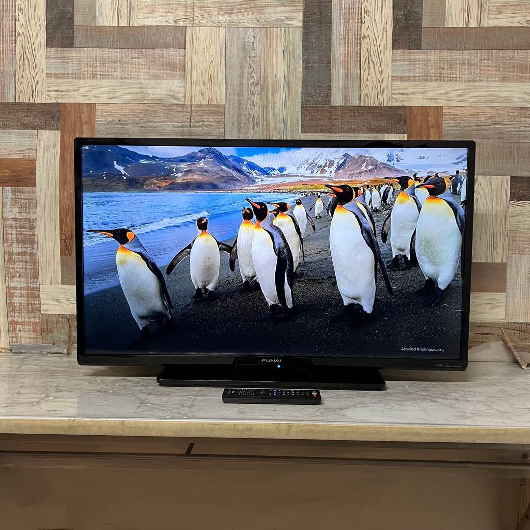 全国送料込 ❣️フナイ40型地デジBSCSテレビ録画機能付見ながら裏番組録画可