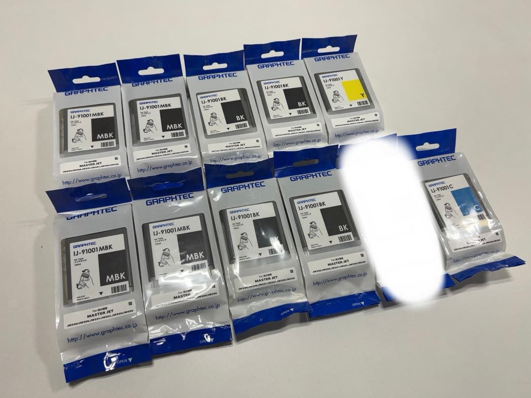 グラフテック IJ-91001 インクカートリッジ 4色 10個セット