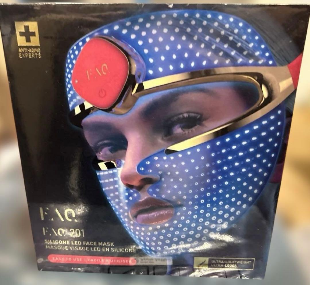 新品★FAQ 201 マスク型LED美顔器 3色 LED エイジングケアマスク