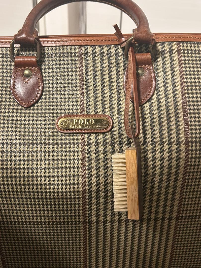 ラルフローレン　千鳥格子　ボストンバッグ